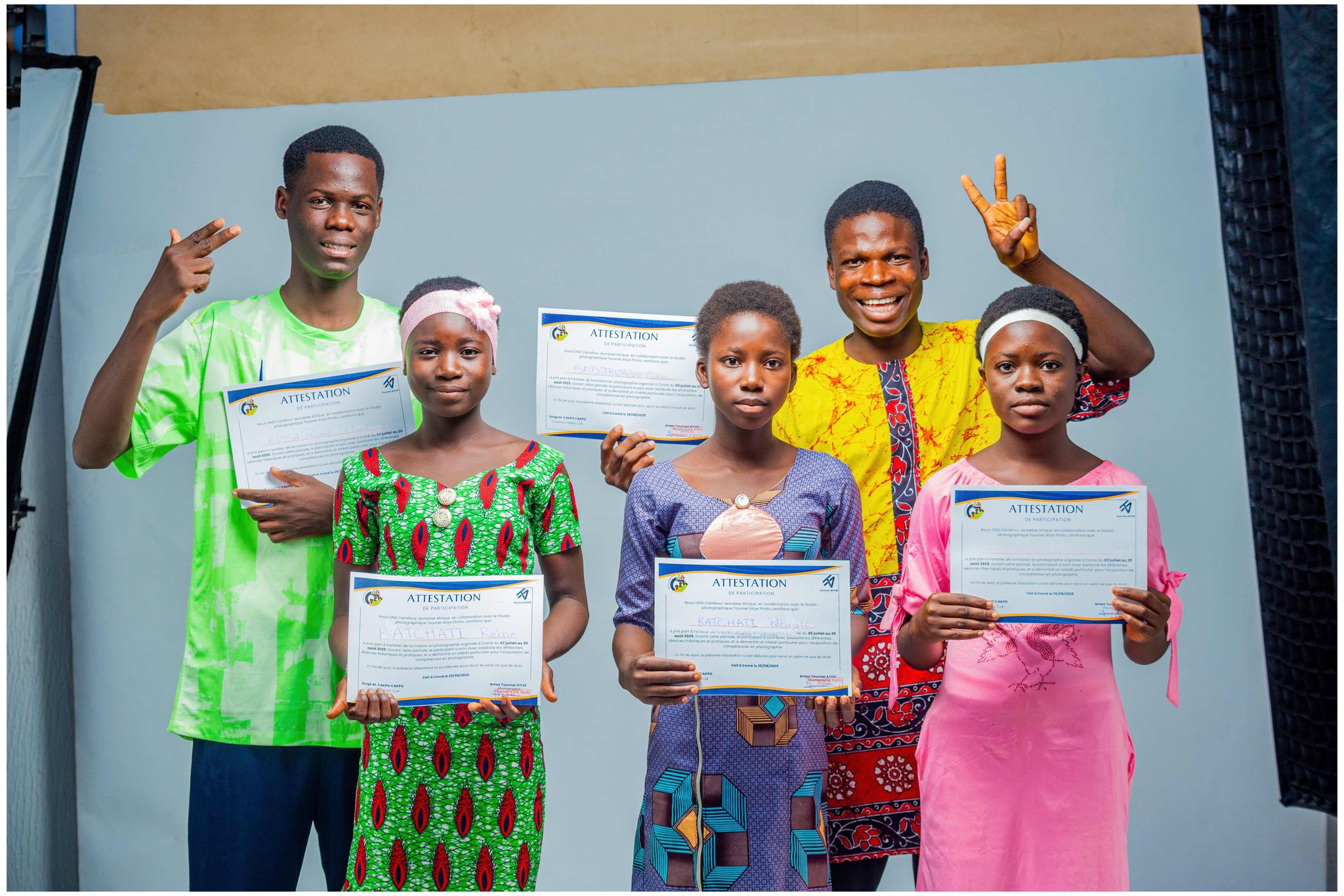 Initiation à la photographie : clôture et remise d’attestations aux meilleurs participants.